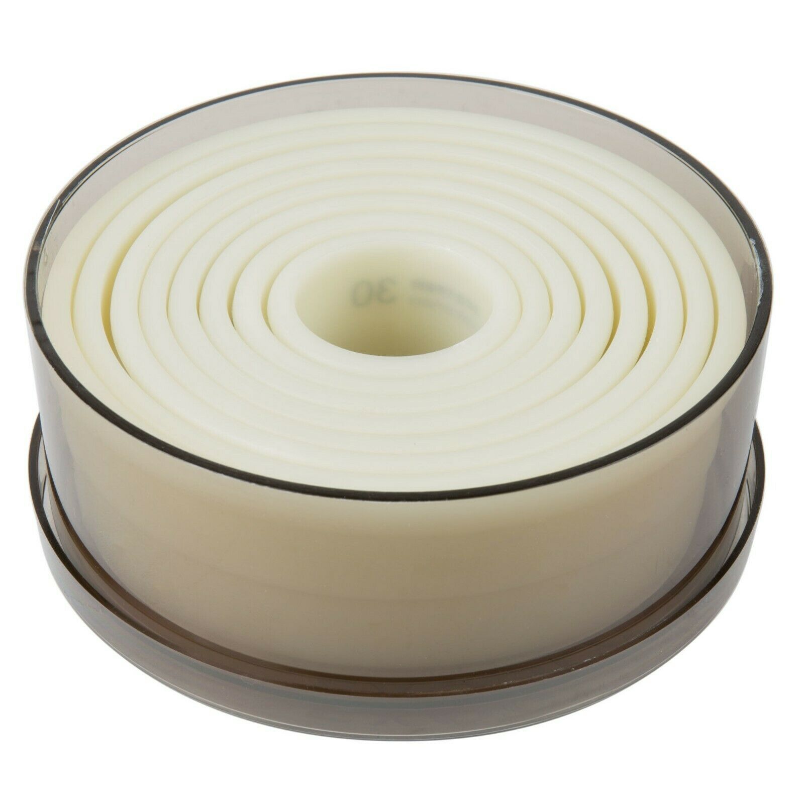 Matfer Bourgeat 150103 8Piece Exoglass Round NonStick Plain Pastry