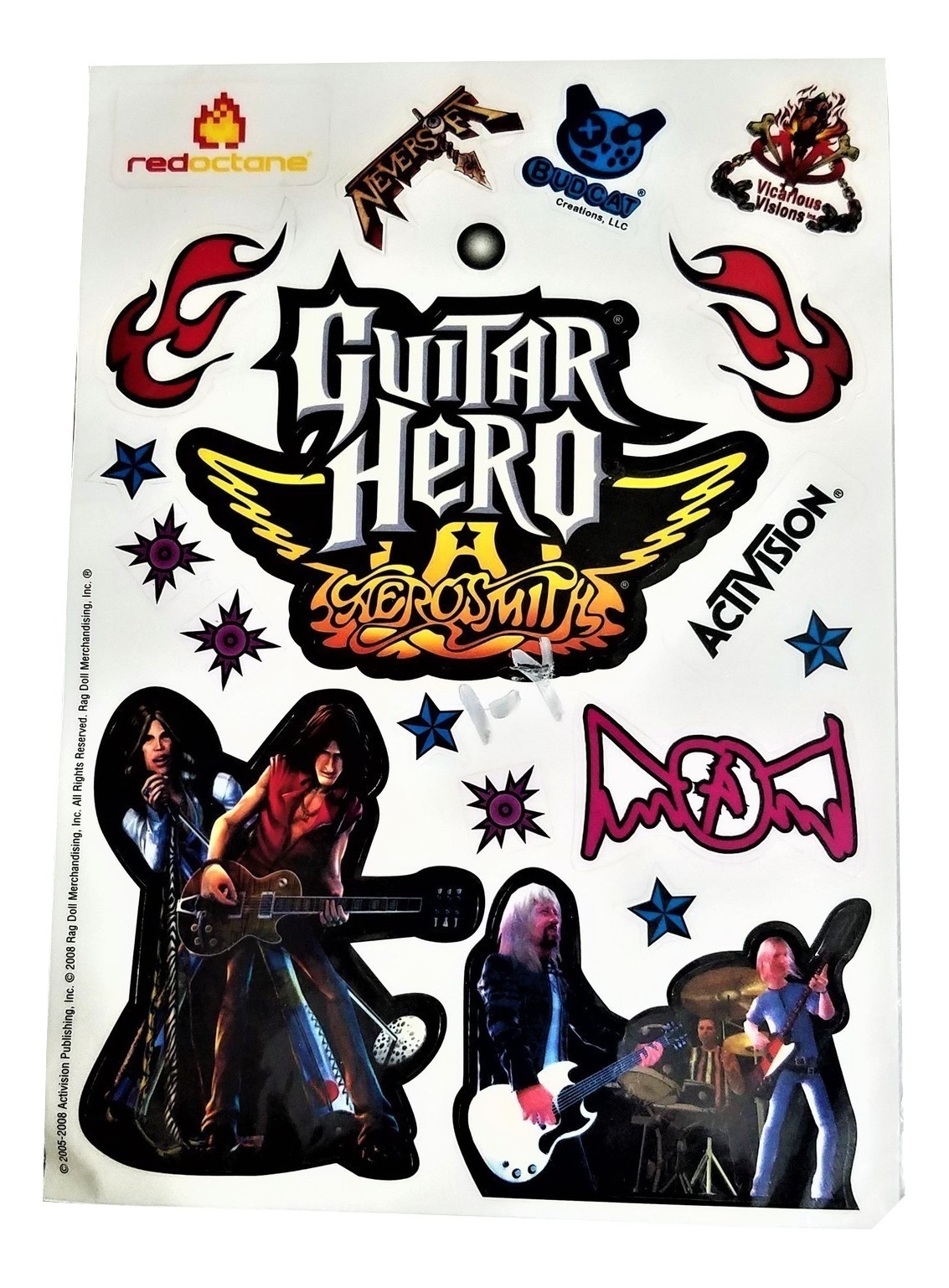 Guitar Hero Aerosmith Decals NIP Sealed Other