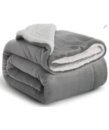Bedsure Sherpa and Fleece Reversable Blanket Twin (60x80) - $27.95