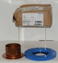 Nibco 9405705 4 Inch Copper Two Piece Solder Companion Steel Flange image 1