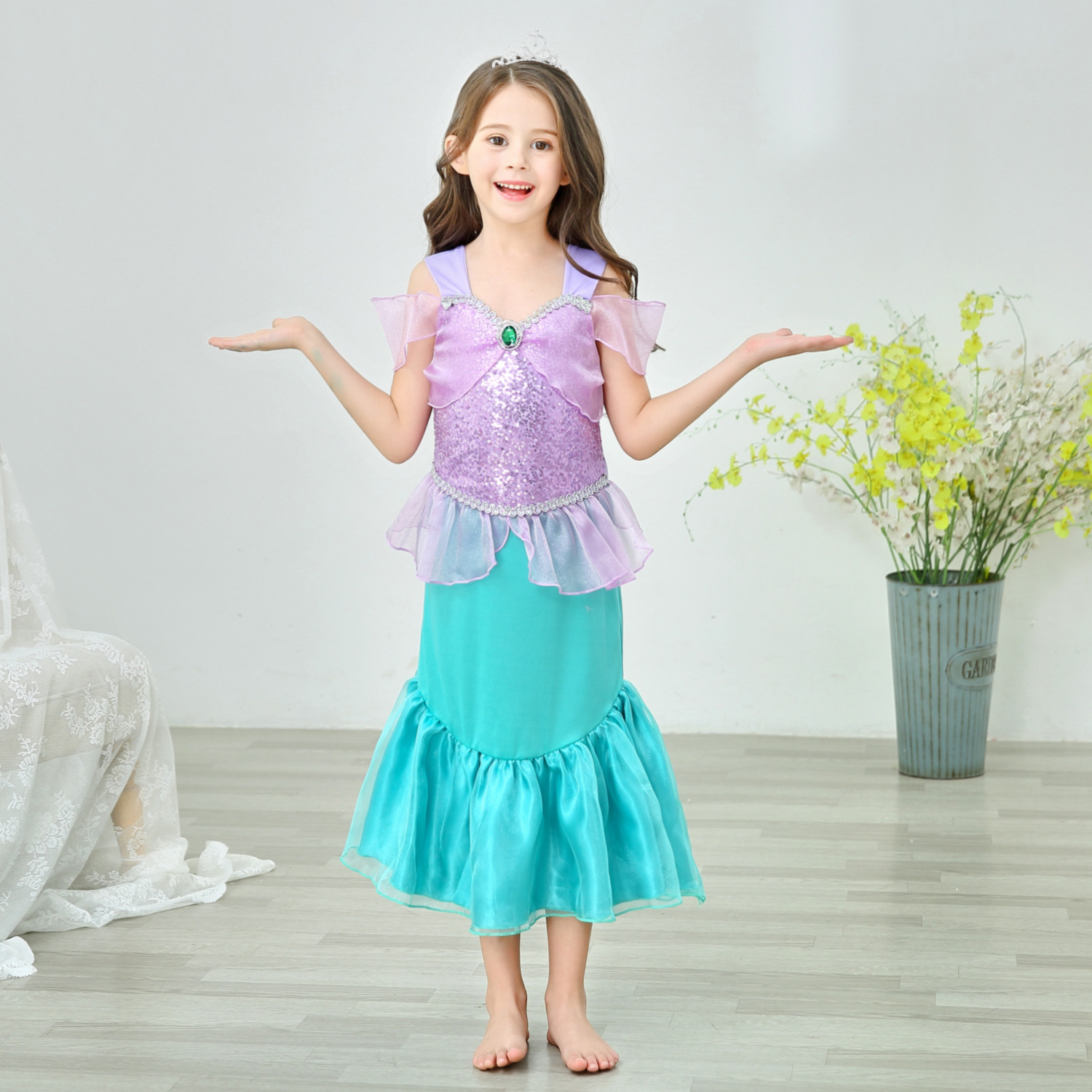 Unbranded - 2021 children's clothing girls princess dress mermaid dress  children's skirts