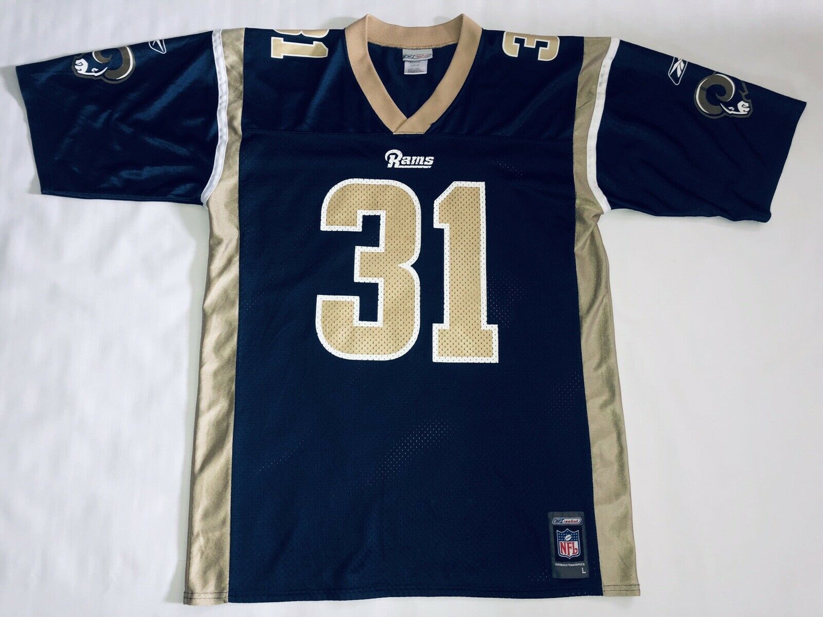 Adam Archuleta St. Louis Rams #31 Blue Reebok NFL Football Jersey Mens ...