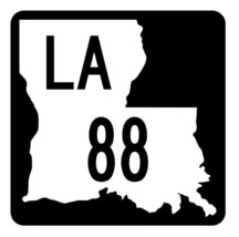 Louisiana State Highway 88 Sticker Decal R5805 Highway Route Sign - $1.45+