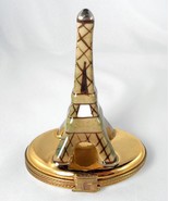 Limoges Box -  Eiffel Tower - Paris France - Arc de Triomphe - Peint Main  - $95.00