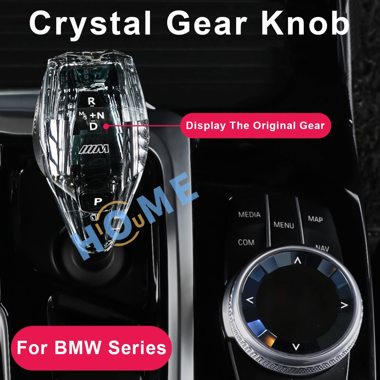 3pcs/Set Crystal Gear Shift Knob for BMW 3/4/8/Z4/X6/X7/X5 Series G02