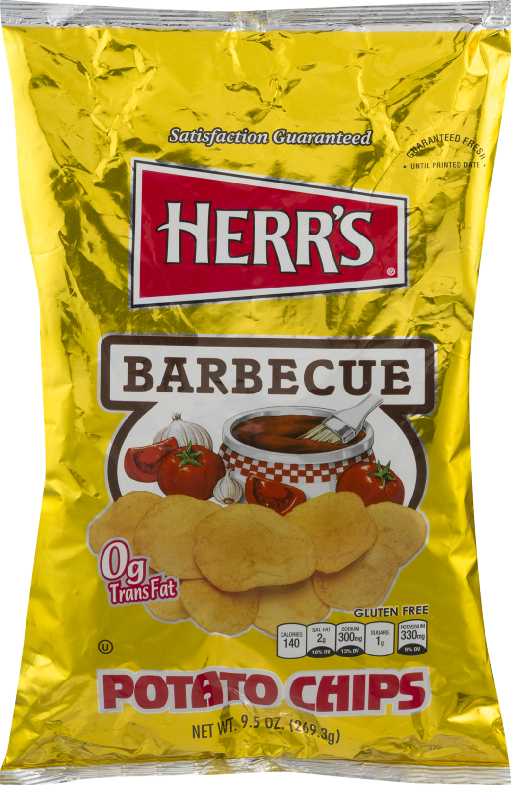 Herr's Potato Chips Barbecue 9.5 Oz. (4 Bags) Chips