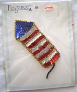 Vintage Rocket Firecracker Sequin Applique Sew-On Sequined Patch  NIP  - $8.99