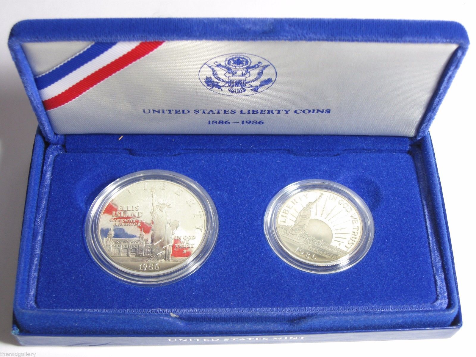 United States Liberty 2 Coin Set Silver Dollar and Clad Half Dollar ...