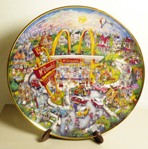 McDonald's Golden Moments Plate Limited Edition Franklin Mint by Bill Bell stand - $27.72