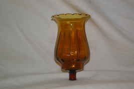 Homco Dark Amber Sconce Votive Cup Gold Home Interiors &amp; Gifts  - $7.00