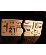 1957 theatre Cufflinks - Vintage My Fair Lady - CBS ticket stubs - Chara... - $175.00
