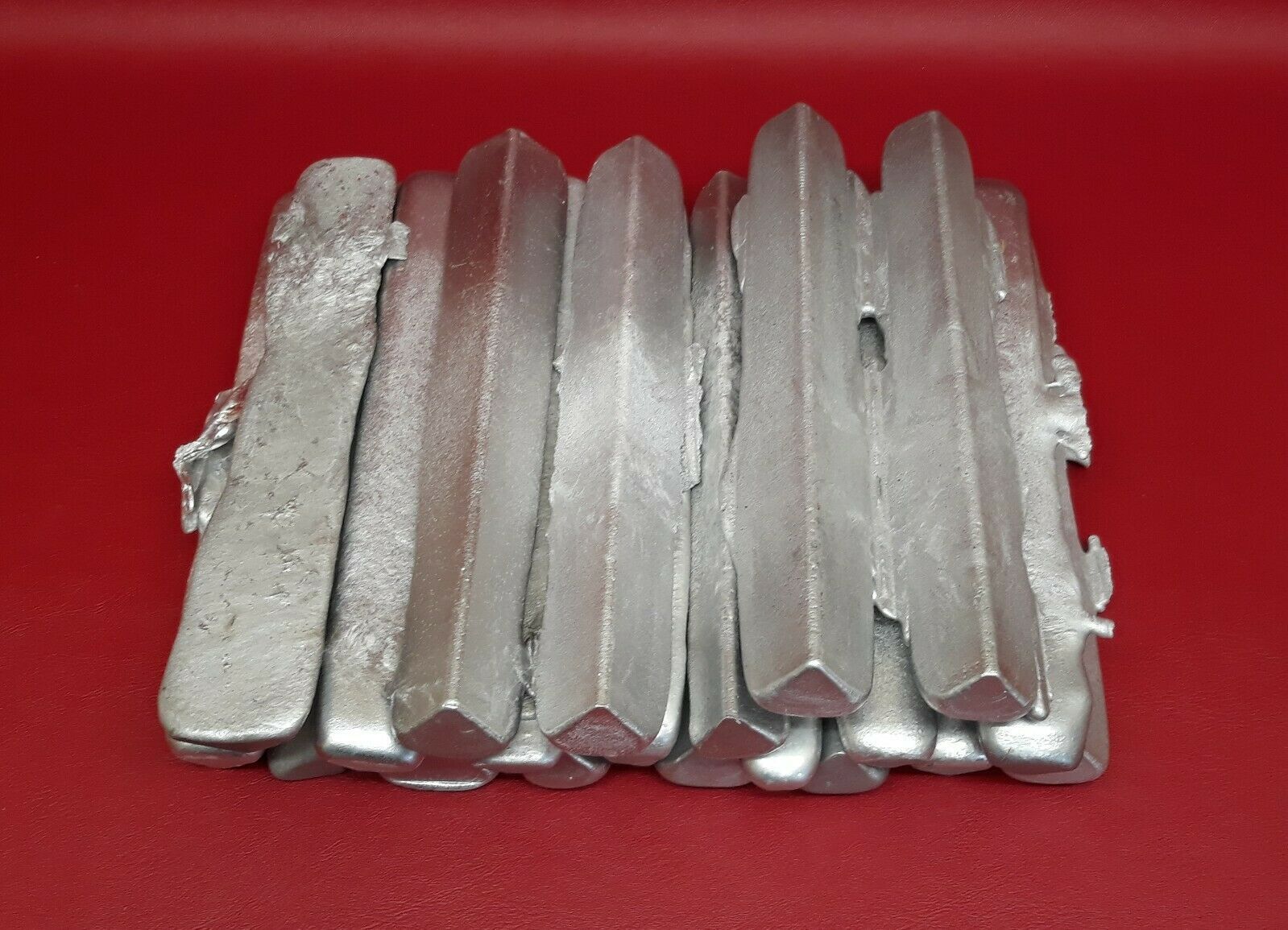 30+ Lbs Hand Poured Aluminum Ingots For Casting 30+ lbs! FREE