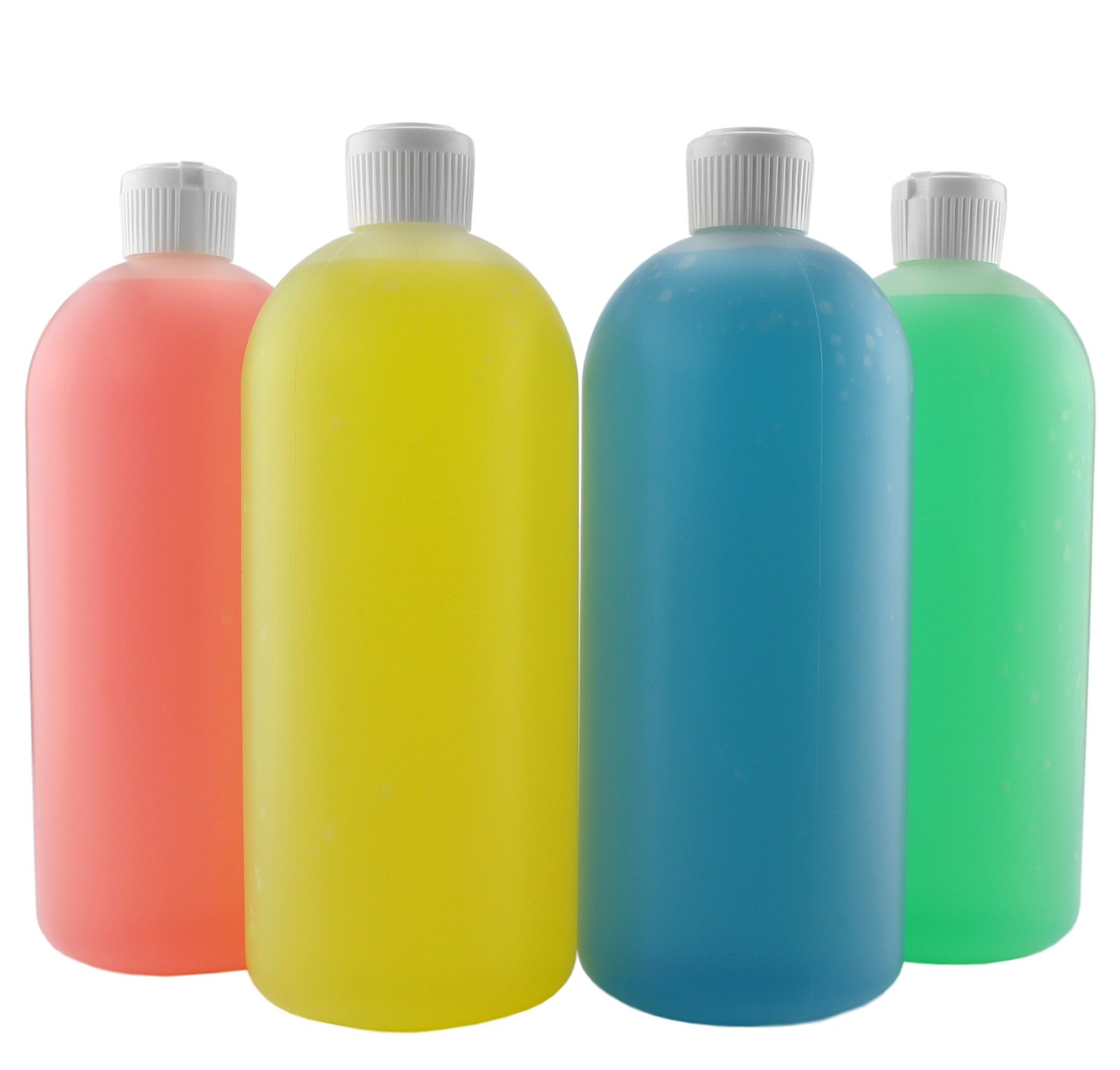 32-Ounce Flip Top Plastic Squeeze Bottles (4-Pack); Spout Style Tops ...