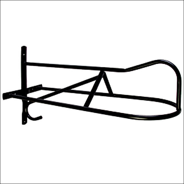 HILASON WESTERN ENGLISH WALL MOUNTED TUBULAR METAL HORSE SADDLE RACK ...