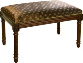Bench Dragonfly Brown Wood Stain Cotton Hand-Applied Brass - $389.00