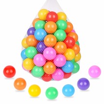 100 Ball Pit Balls Bright Colors Ocean Ball Soft Balls For Babies Kids - £31.57 GBP
