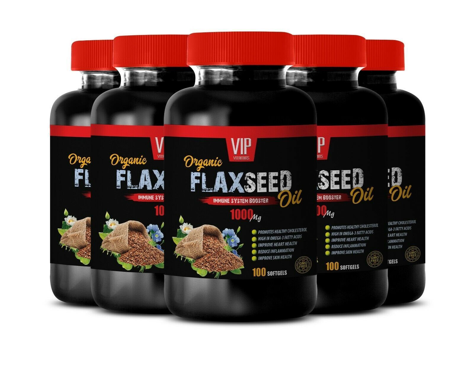 digestion no bloating FLAX SEED OIL anti inflammation herbal 5B
