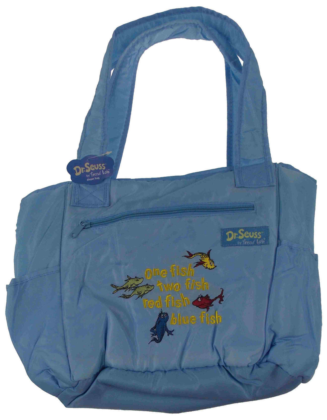 Dr Seuss Diaper Bag 1 Listing Dr Seuss One Fish Two Baby Diaper Bag Blue Trend Lab Tote Changing Pad New 23 49