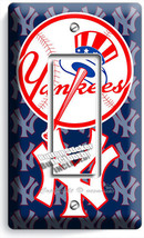 Baseball New York Yankees Team Logo Single Gfi Light Switch Game Room Home Decor - $11.15