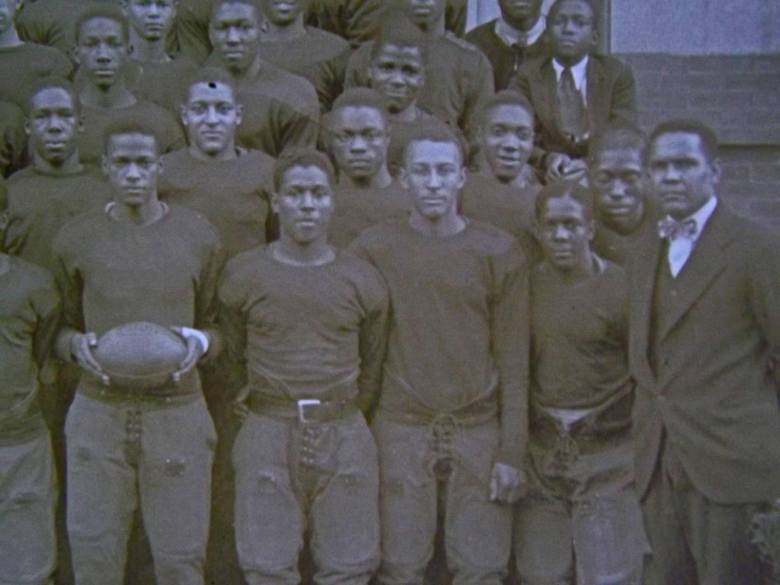 1931 Photograph of all African American College Football Team, 6.5