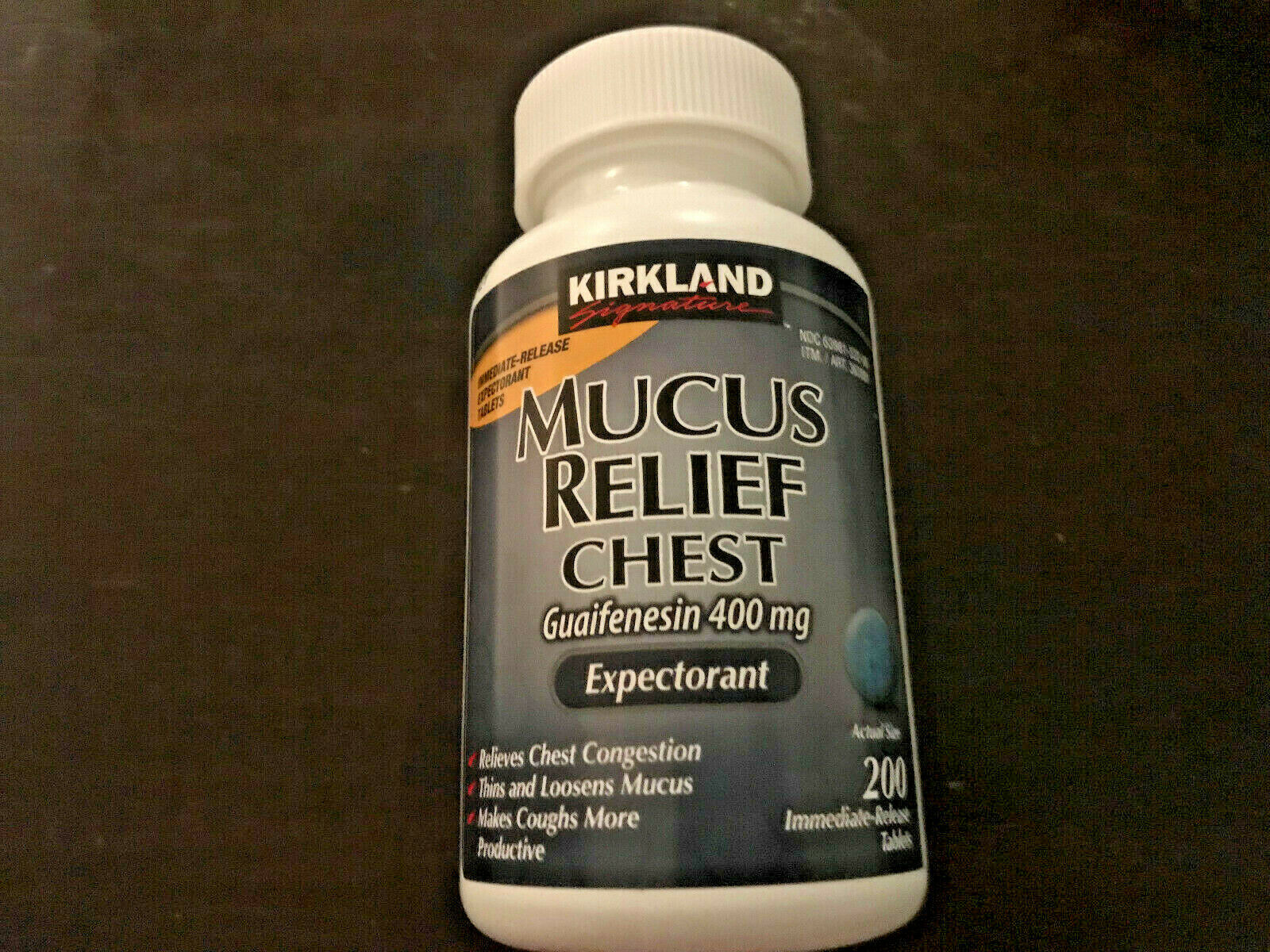 Kirkland Mucus Relief Chest Guaifenesin 400mg Expectorant CHOOSE SIZE