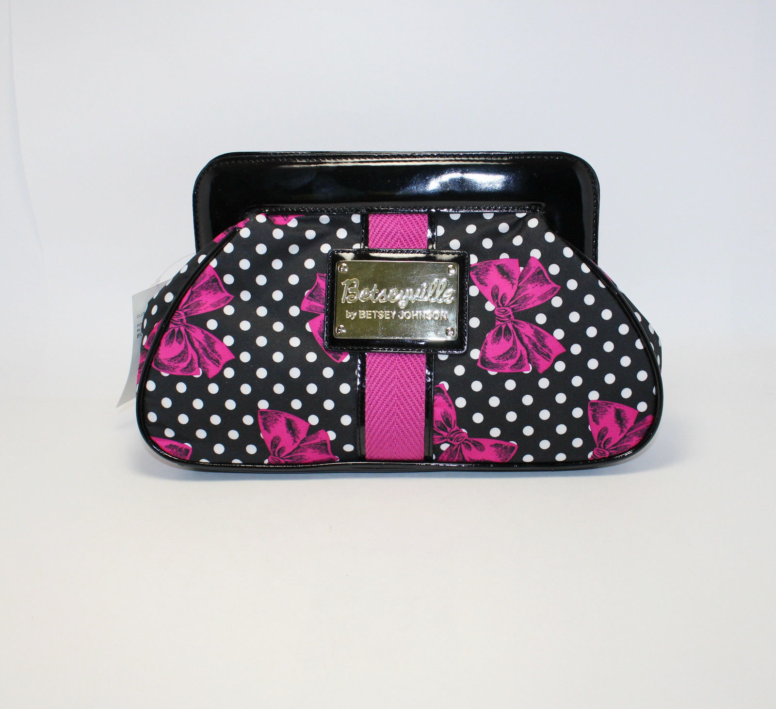 betsey johnson polka dot purse