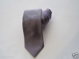 Nordstrom Stripes Woven Silk Neck Tie Purple 58x3.5 Made In U.S.A  - $35.14