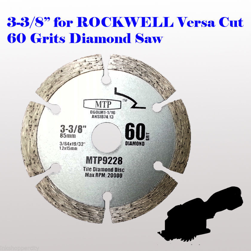 6x 33/8" inch Metal Wood Tile Saw Blade for ROCKWELL VersaCut RK3440K