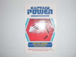 1987 Captain Power Battle Guide Rules Booklet / Poster ONLY Mattel Vintage - $12.73