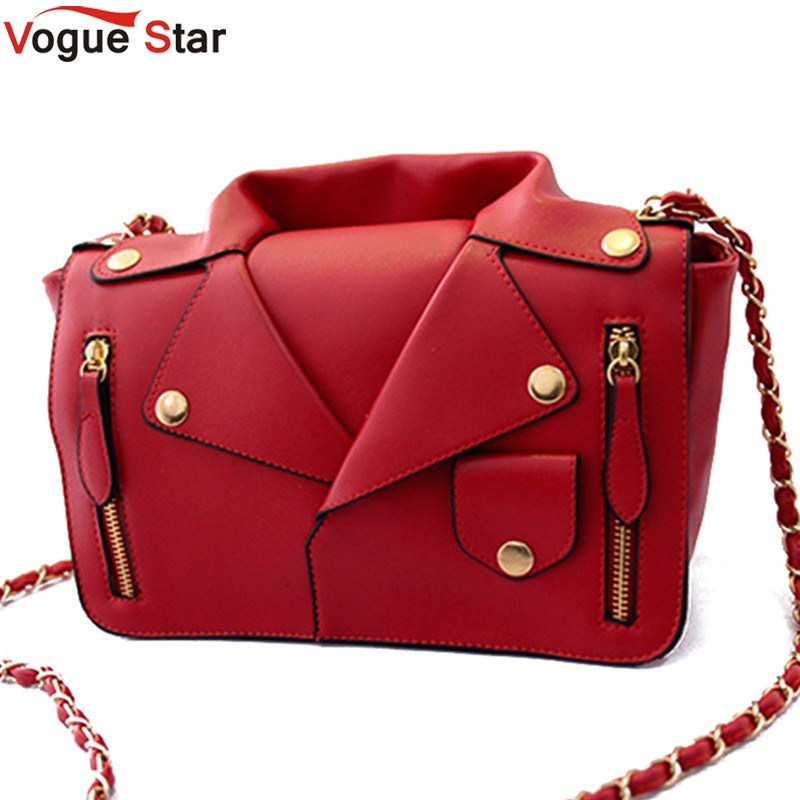 Handbags Women Leather Jacket Bag Women ClothShoulder Messenger Bag Day