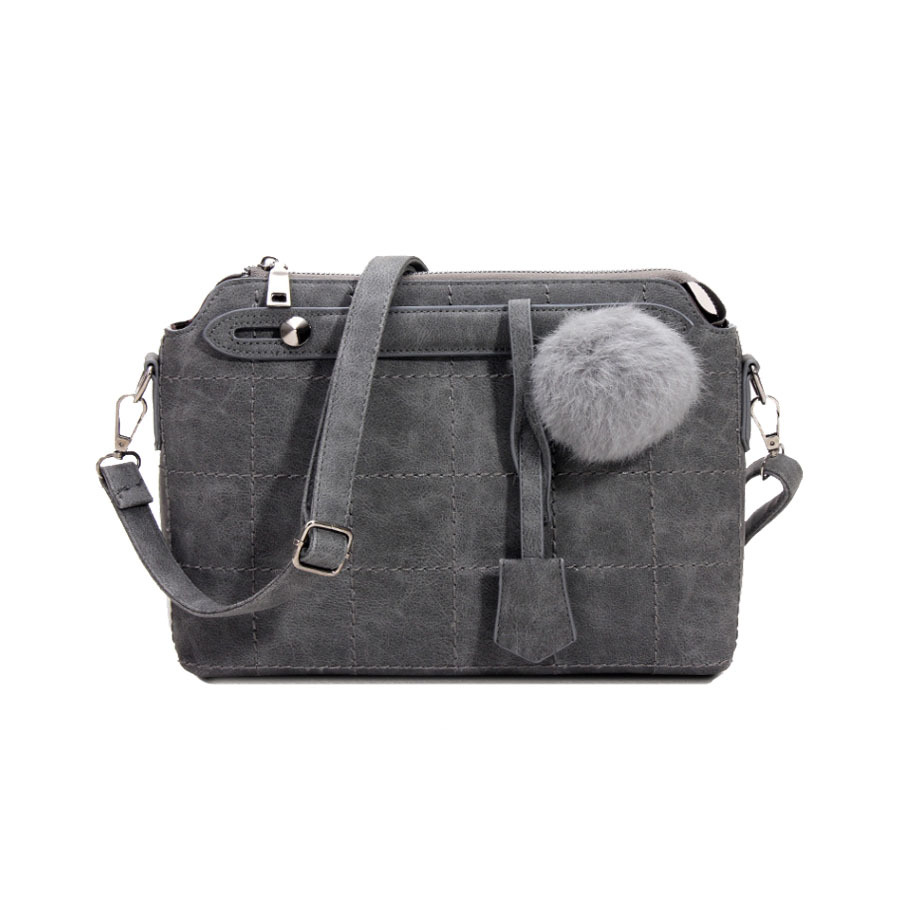 Crossbody Bag With Flap And Zipper