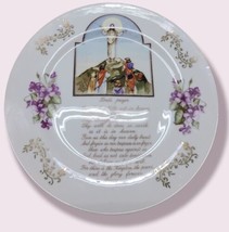 Vintage~**The Lord’s Prayer**Decorative Plate~Gold Trim~Norleans Japan~@10.25”