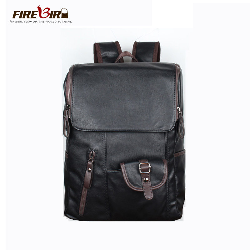 High-end Mans Backpack Male Travel Laptop Bag Leather school backpack ...