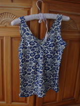 Womans Blue Print Top Size Small By Be Cool - $24.99
