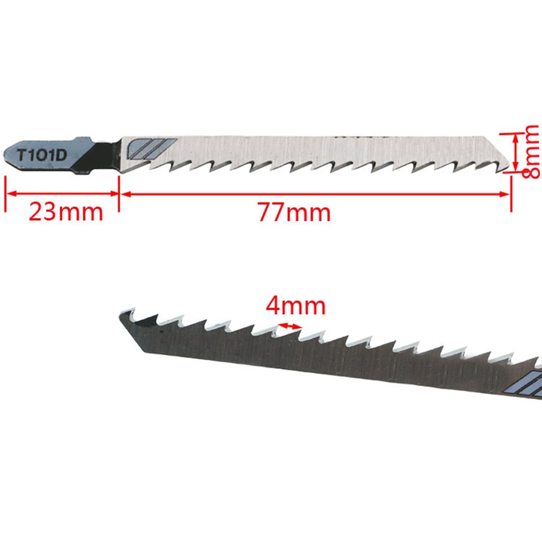 T101D 10pcs T shape Jig Saw Blades Thick Teeth Woodworking