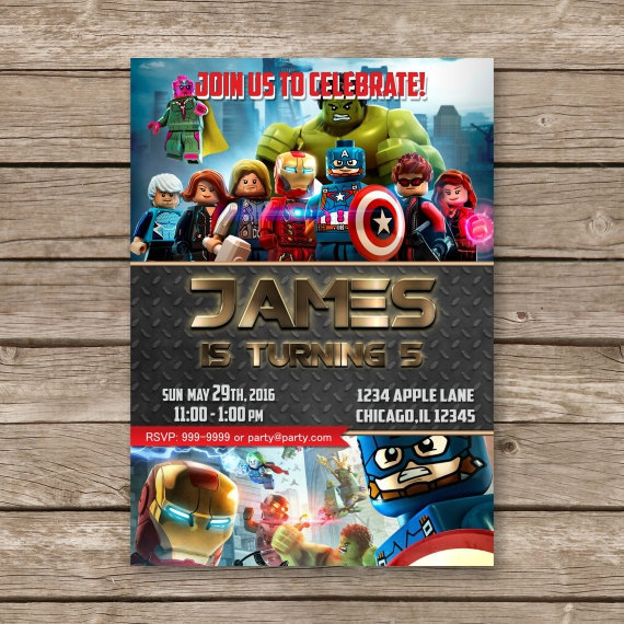 lego avengers party