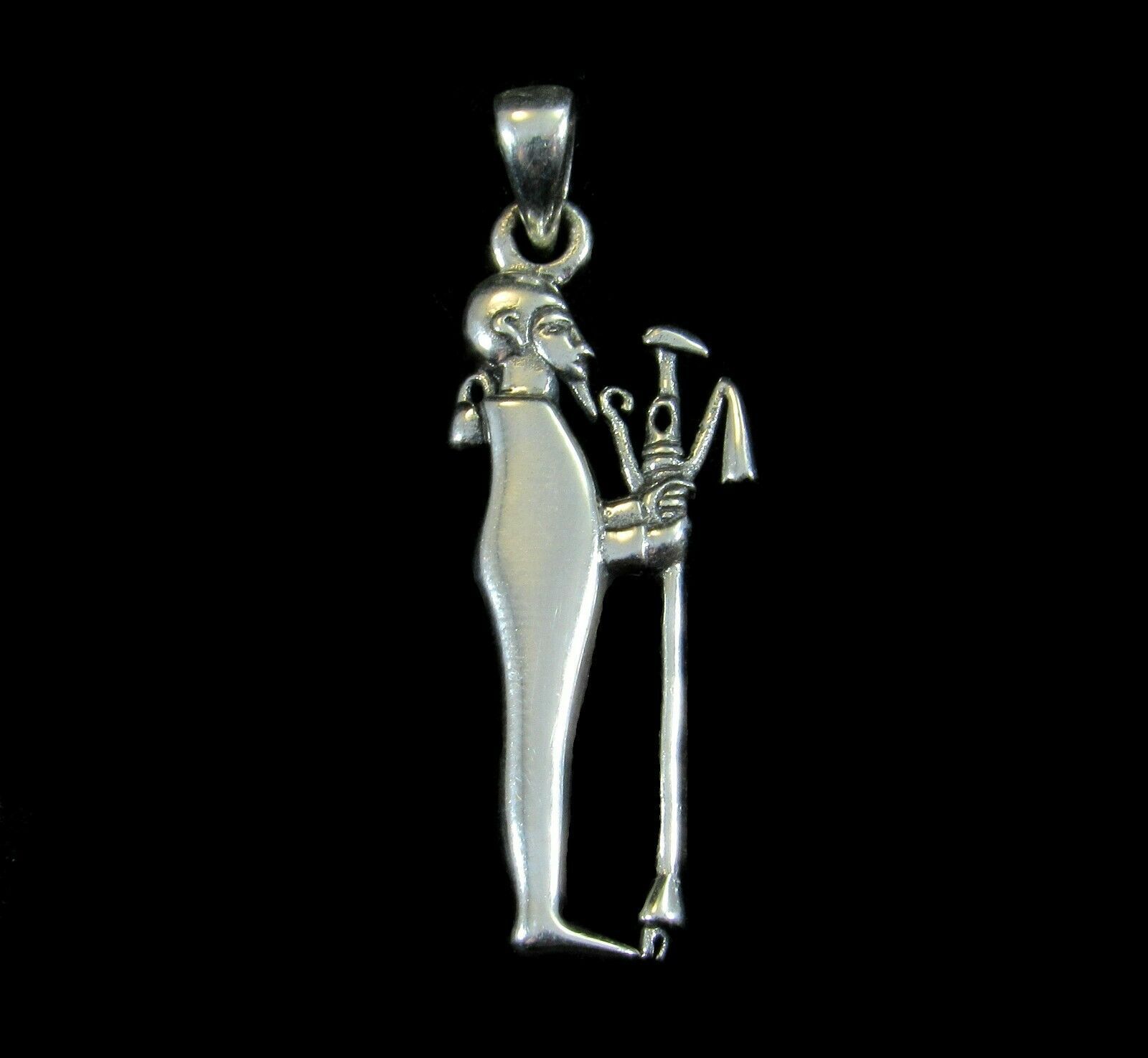 Handcrafted Solid 925 Sterling Silver Egyptian God PTAH Pendant Almighty Creator