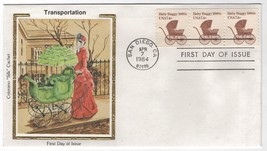 04/07/1984 FDI, 3 1880s Baby Buggy 7.4c Stamps San Diego, CA - $2.00