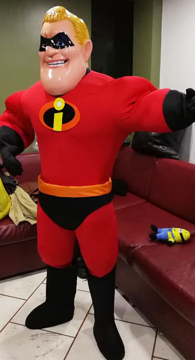 Mr Incredible Mascot Costume Adult Incredibles Costume For Sale - Unisex