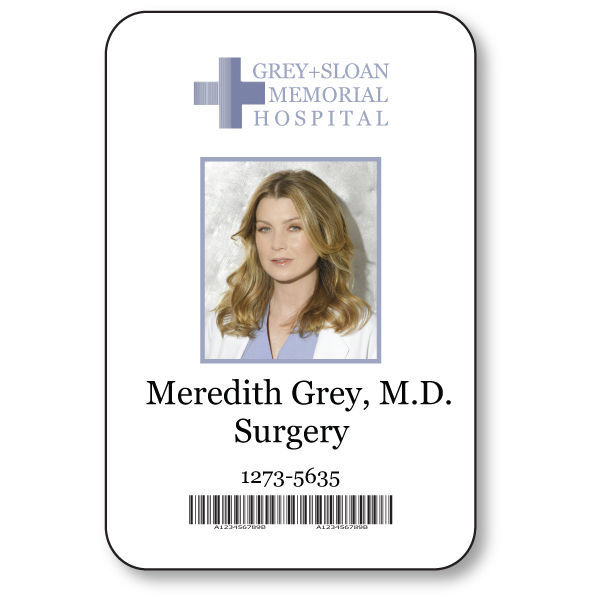 Grey S Anatomy Id Badge Template Printable - Printable Templates