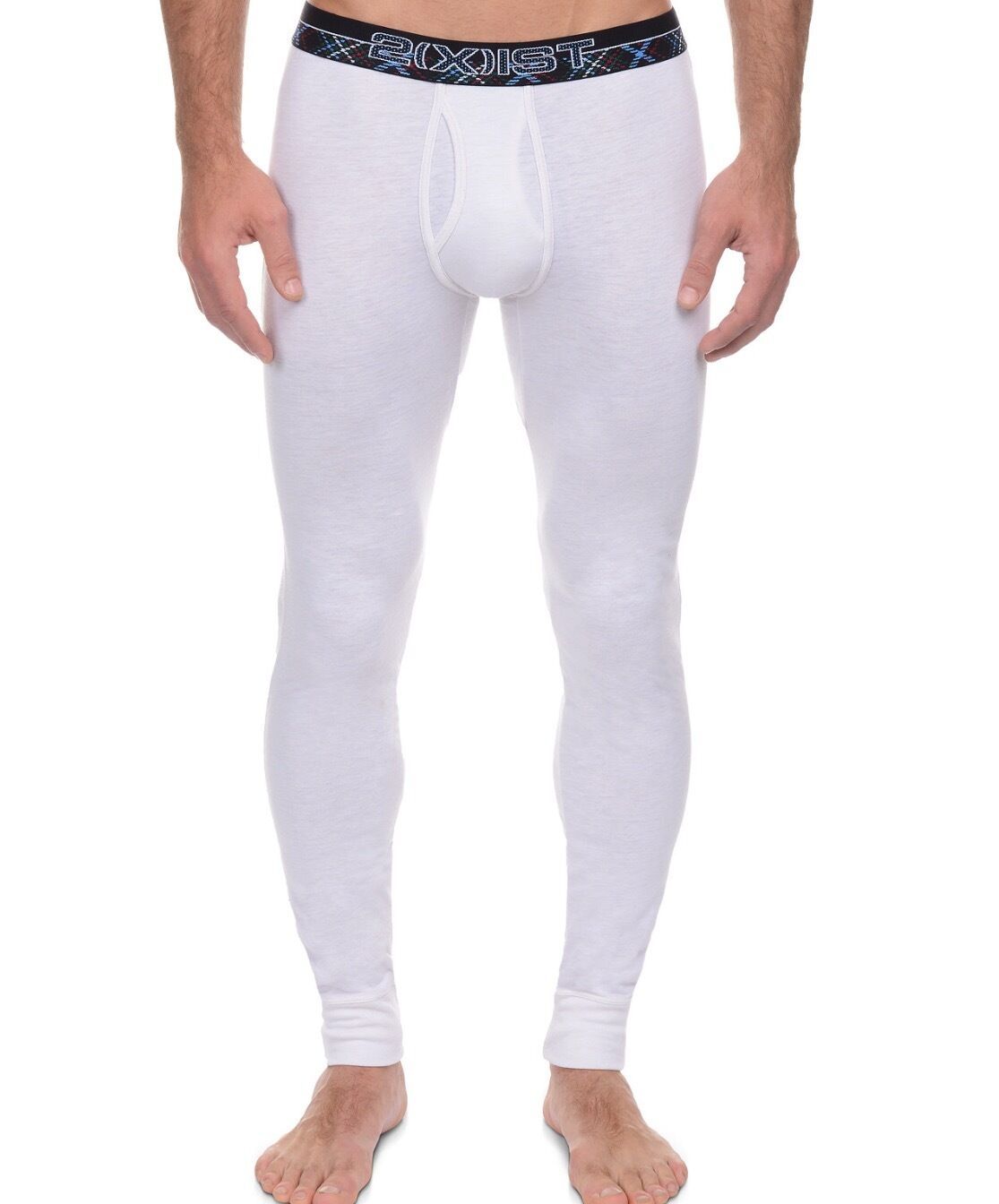 2xist men's long underwear size small tartan tech 1 per box color white ...
