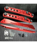 Rear Lower Control Arm Subframe Brace Tie Bar Fits Honda Civic 92-95 EG Red - $89.99