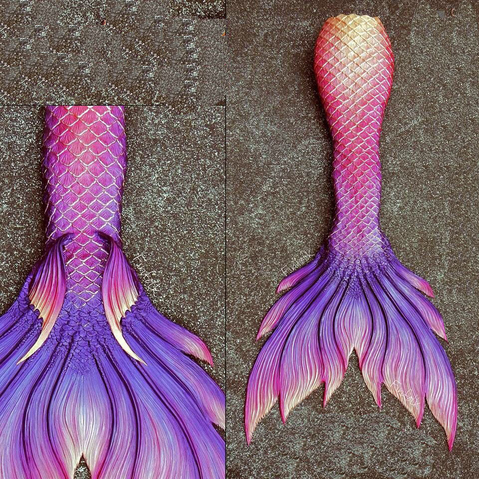 DIY Realistic Mermaid Tails for Swimming with Monofin Purple Adult Girls Size