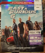 FAST &amp; FURIOUS 6 also included theatrical version extended edition BLU-R... - $35.99