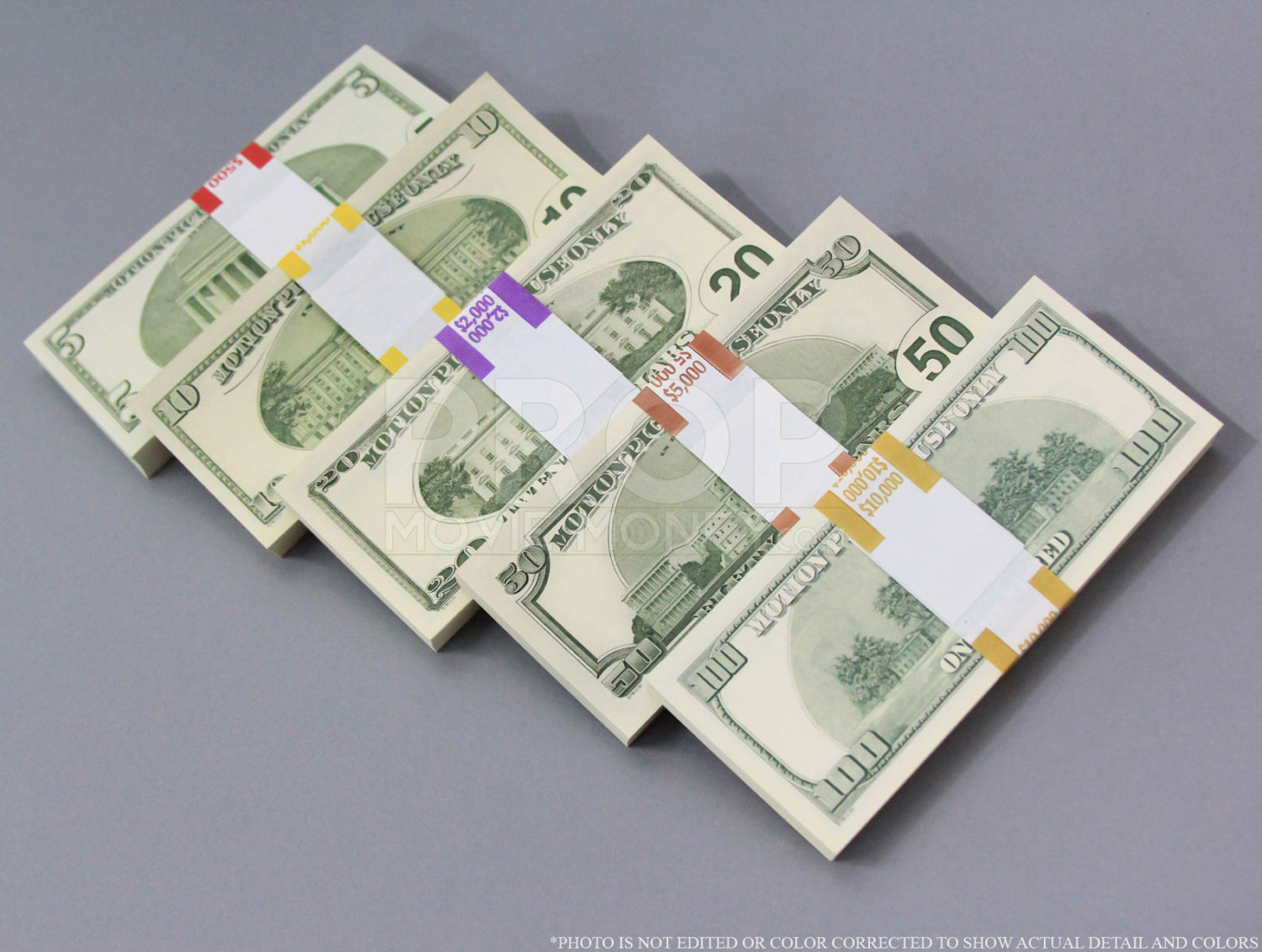 Prop Money Series 2000s Mix 100s 50s 20s 10s 5s Total 18,500 Dollars ...