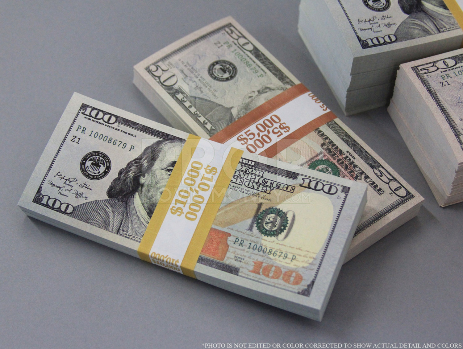 Prop Money New Style Mix 100s & 50s Total 60,000 Dollars Full Print