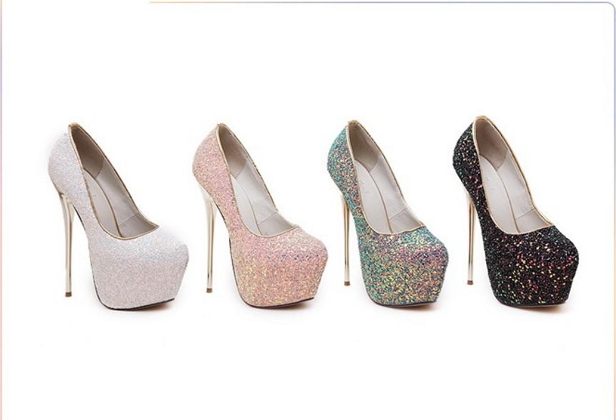 Pink Sexy Women Shoes Pumps Party Shoes 16cm extreme High Heels