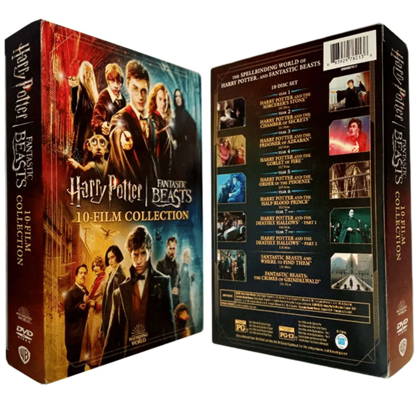 Harry Potter: The Complete 8-Movie Series Plus + Two Bonus Features [10-Films]