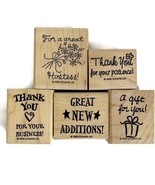 Stampin Up!1999 Set of 5 Small Business Owners Stamps Boss Babe Stamps MLM - $7.87