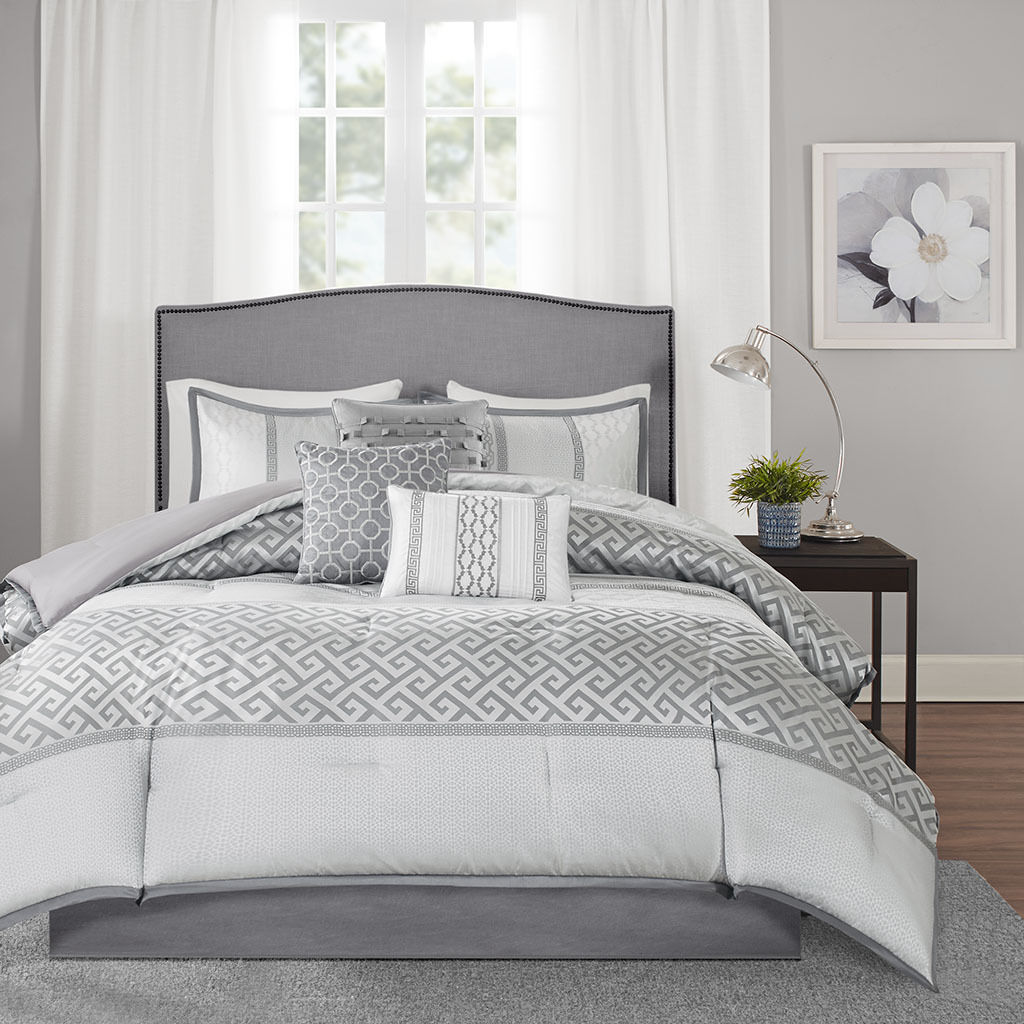 Madison Park Ivory Laurel Comforter Set - California King ...